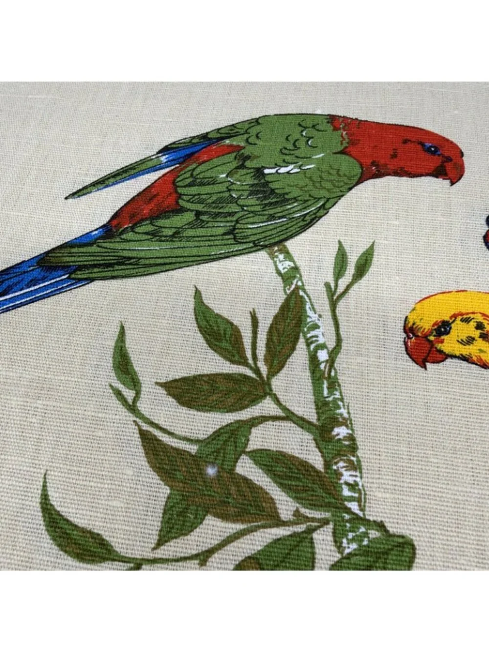 Australian Parrots Birds Placemats Set Of 4 Print Vibrant Australia Linen Cotton